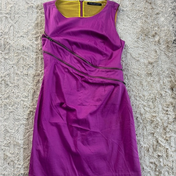 Marc New York Dresses & Skirts - Marc New York Vibrant Purple Mini Dress with Zipper Accents